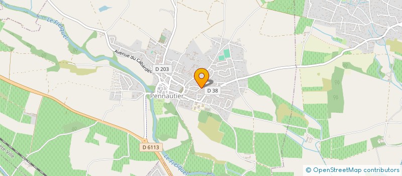 localisation de l'entreprise MONSIEUR CHRISTOPHE HACK  PENNAUTIER