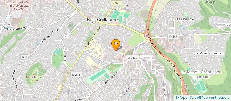 localisation de l'entreprise MONSIEUR CHRISTOPHE HAGNERE à BOIS-GUILLAUME