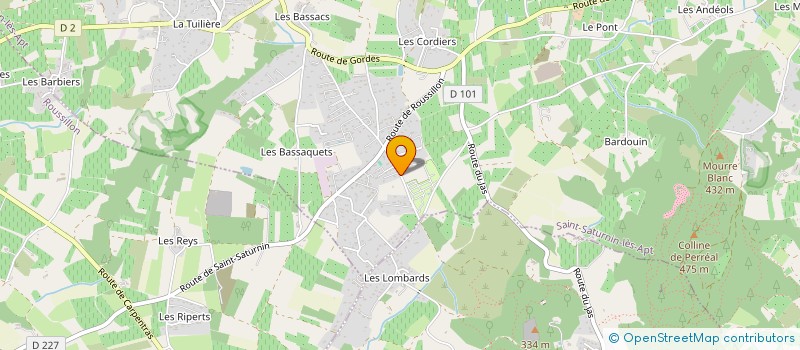 localisation de l'entreprise MONSIEUR CHRISTOPHE HAMEAU  SAINT-SATURNIN-LES-APT