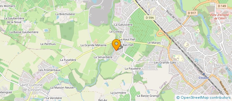 localisation de l'entreprise MONSIEUR CHRISTOPHE HAMELIN  GORGES