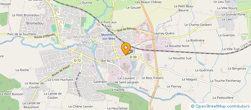 localisation de l'entreprise MONSIEUR CHRISTOPHE HAMON  MONTFORT-SUR-MEU