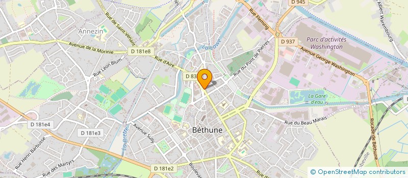 localisation de l'entreprise MONSIEUR CHRISTOPHE HARENG à BETHUNE