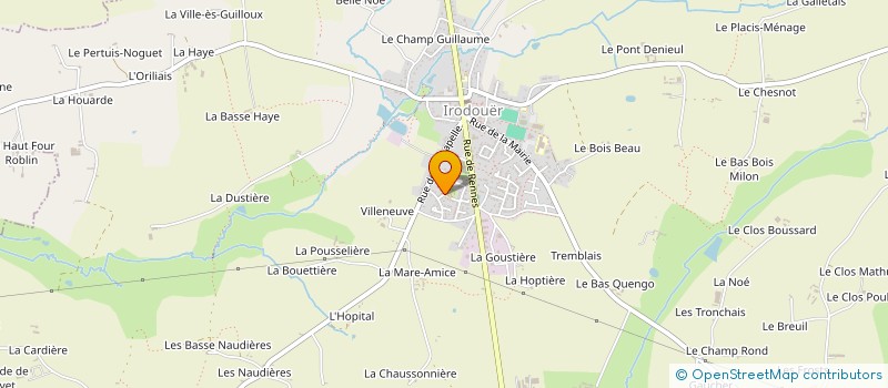 localisation de l'entreprise MONSIEUR CHRISTOPHE HAROUX  IRODOUER