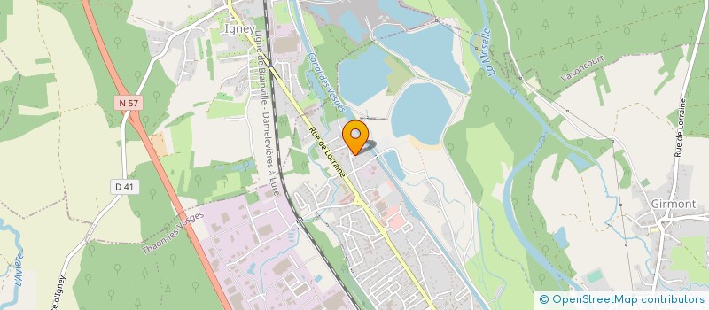 localisation de l'entreprise MONSIEUR CHRISTOPHE HARROUE  THAON-LES-VOSGES