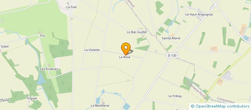 localisation de l'entreprise MONSIEUR CHRISTOPHE HARROUET  GUEMENE-PENFAO