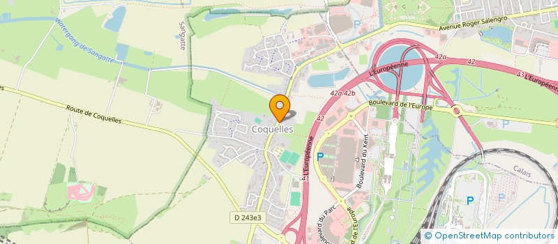 localisation de l'entreprise MONSIEUR CHRISTOPHE HAZELDINE  COQUELLES