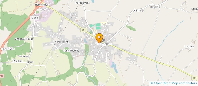localisation de l'entreprise MONSIEUR CHRISTOPHE HAZON à PLUMELIAU-BIEUZY
