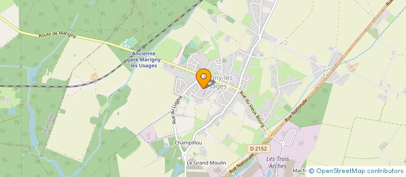 localisation de l'entreprise MONSIEUR CHRISTOPHE HEBERT  MARIGNY-LES-USAGES