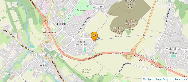 localisation de l'entreprise MONSIEUR CHRISTOPHE HEMBERT  HOUDAIN