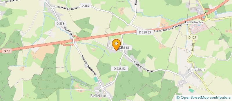 localisation de l'entreprise MONSIEUR CHRISTOPHE HENICHARD  BELLEBRUNE