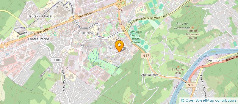 localisation de l'entreprise MONSIEUR CHRISTOPHE HENRIOT  BESANCON