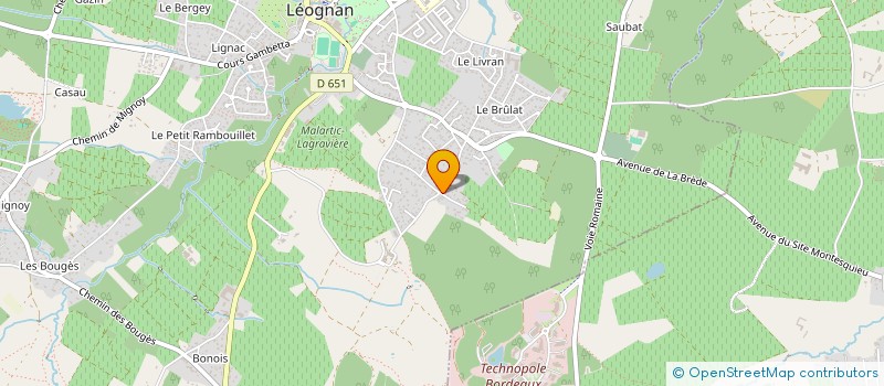 localisation de l'entreprise MONSIEUR CHRISTOPHE HENRY  LEOGNAN