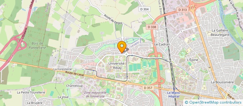 localisation de l'entreprise MONSIEUR CHRISTOPHE HENRY  LE MANS