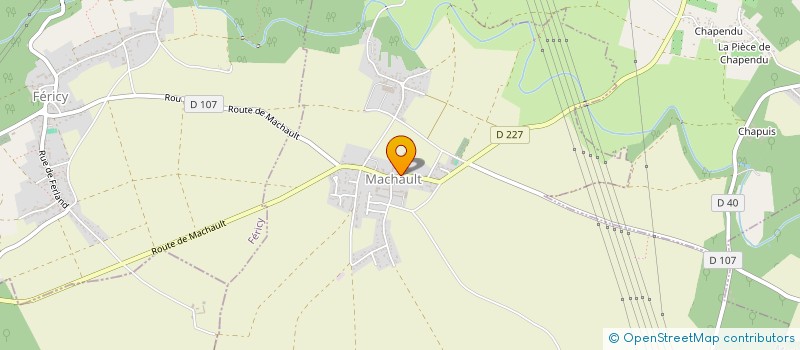 localisation de l'entreprise MONSIEUR CHRISTOPHE HENRY  MACHAULT