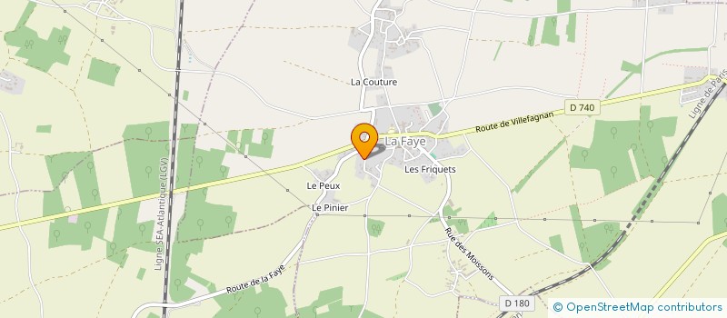 localisation de l'entreprise MONSIEUR CHRISTOPHE HENRY à LA FAYE