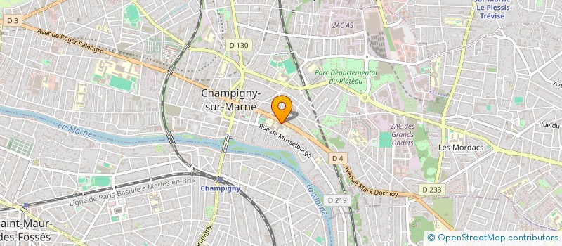localisation de l'entreprise MONSIEUR CHRISTOPHE HERICHE à CHAMPIGNY-SUR-MARNE