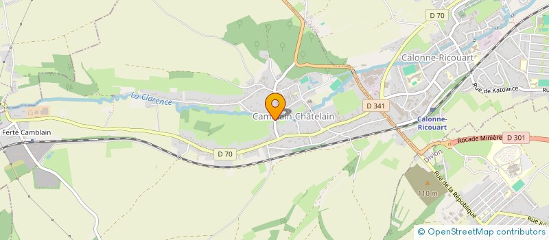 localisation de l'entreprise MONSIEUR CHRISTOPHE HERMENT  CAMBLAIN-CHATELAIN