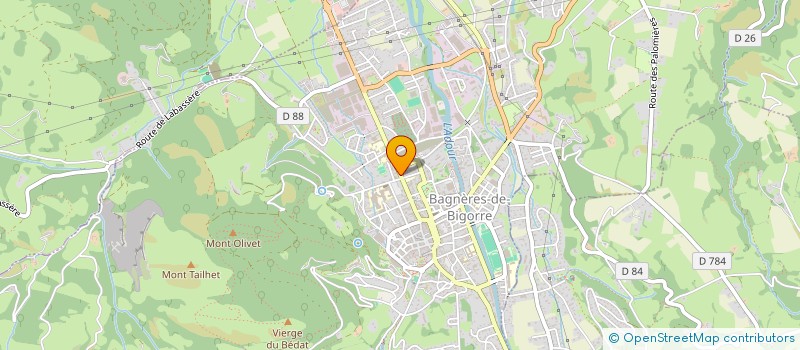 localisation de l'entreprise MONSIEUR CHRISTOPHE HERNANDEZ  BAGNERES-DE-BIGORRE