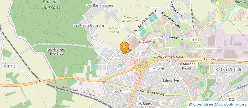 localisation de l'entreprise MONSIEUR CHRISTOPHE HERVALET à DREUX