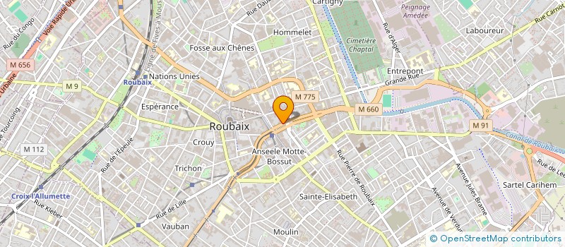 localisation de l'entreprise MONSIEUR CHRISTOPHE HIDDEN  ROUBAIX