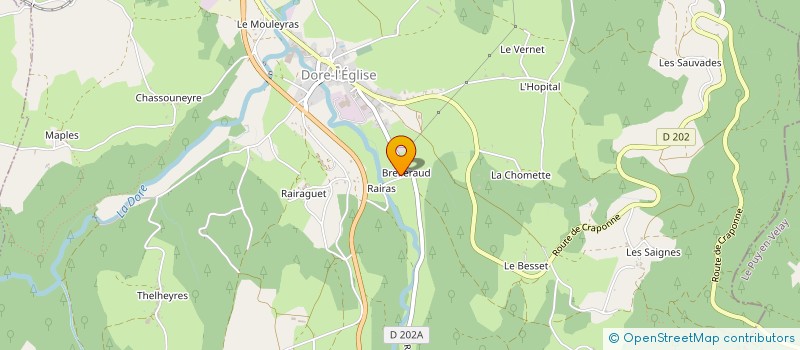 localisation de l'entreprise MONSIEUR CHRISTOPHE HIMBLOT  DORE-L EGLISE