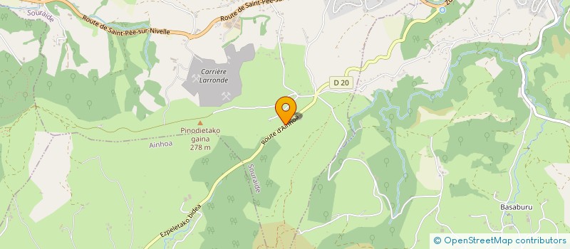 localisation de l'entreprise MONSIEUR CHRISTOPHE HIRIBARNE  ITXASSOU