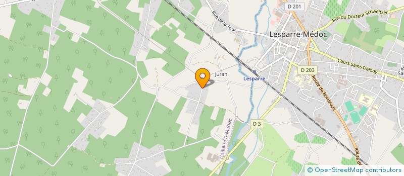 localisation de l'entreprise MONSIEUR CHRISTOPHE HIRTZ  GAILLAN-EN-MEDOC