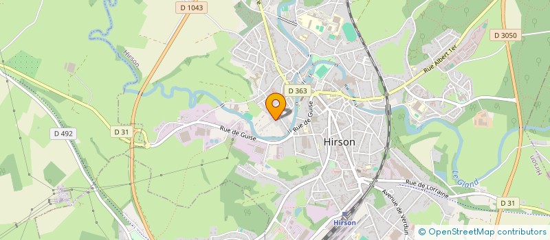 localisation de l'entreprise MONSIEUR CHRISTOPHE HOLDERBAUM  HIRSON