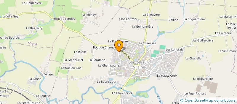 localisation de l'entreprise MONSIEUR CHRISTOPHE HOLLEBEQUE  SERVON-SUR-VILAINE