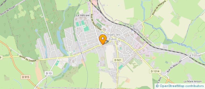 localisation de l'entreprise MONSIEUR CHRISTOPHE HOLLEVILLE  FORGES-LES-EAUX