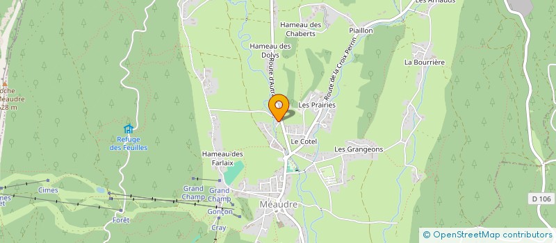 localisation de l'entreprise MONSIEUR CHRISTOPHE HONEGGER  AUTRANS-MEAUDRE EN VERCORS