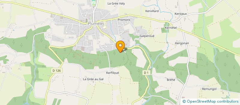 localisation de l'entreprise MONSIEUR CHRISTOPHE HOUEIX  PLUMELEC