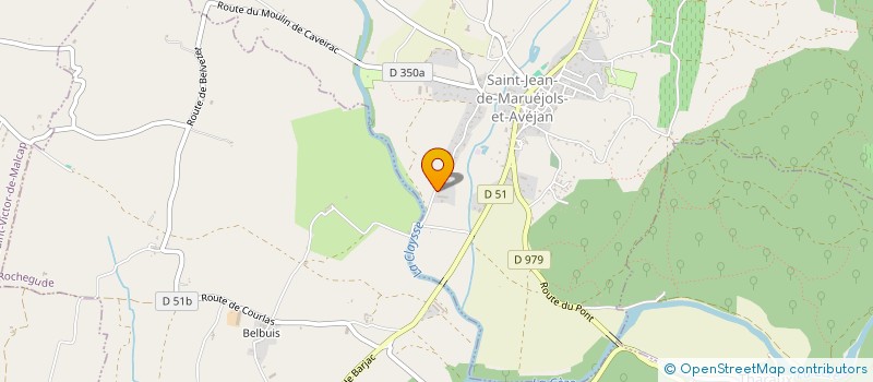 localisation de l'entreprise MONSIEUR CHRISTOPHE HUBERT  SAINT-PRIVAT-DES-VIEUX