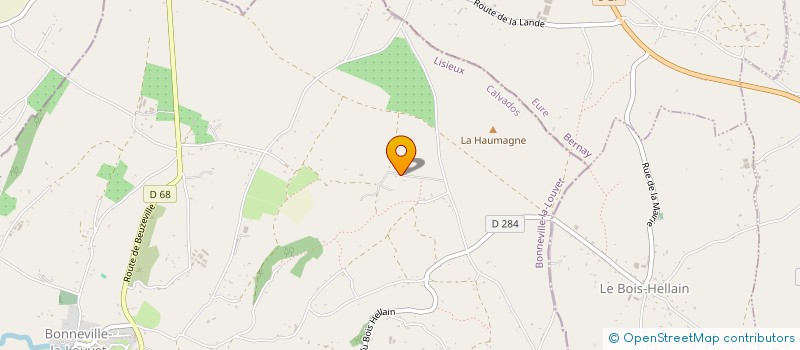 localisation de l'entreprise MONSIEUR CHRISTOPHE HUBERT  BONNEVILLE-LA-LOUVET