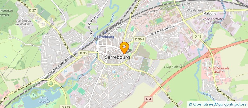 localisation de l'entreprise MONSIEUR CHRISTOPHE HUBERT  SARREBOURG