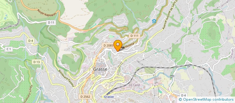 localisation de l'entreprise MONSIEUR CHRISTOPHE HUE  GRASSE