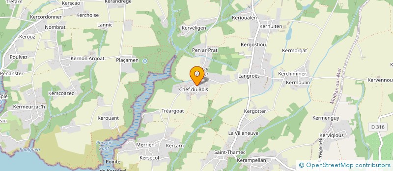 localisation de l'entreprise MONSIEUR CHRISTOPHE HUELLIC  MOELAN-SUR-MER