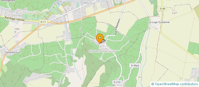 localisation de l'entreprise MONSIEUR CHRISTOPHE HUGOT  CHAVOT-COURCOURT