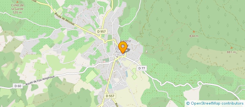 localisation de l'entreprise MONSIEUR CHRISTOPHE HUGUES  AUPS