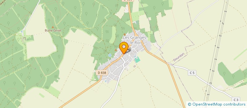 localisation de l'entreprise MONSIEUR CHRISTOPHE HUGUET à LES GRANGES-LE-ROI
