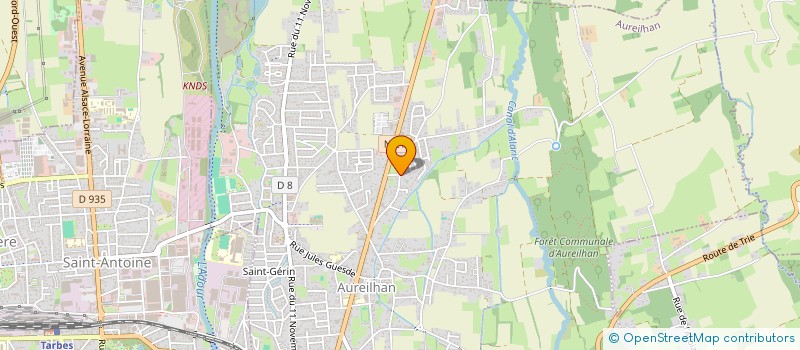 localisation de l'entreprise MONSIEUR CHRISTOPHE HUGUET  AUREILHAN