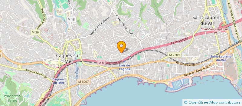 localisation de l'entreprise MONSIEUR CHRISTOPHE HULIN  CAGNES-SUR-MER
