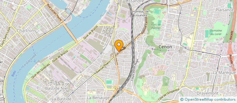 localisation de l'entreprise MONSIEUR CHRISTOPHE HUMBERT  CENON