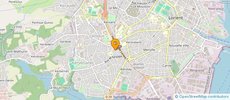 localisation de l'entreprise MONSIEUR CHRISTOPHE HUPIN à LORIENT