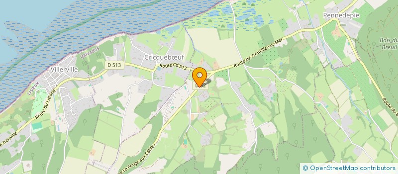 localisation de l'entreprise MONSIEUR CHRISTOPHE HURARD  PENNEDEPIE