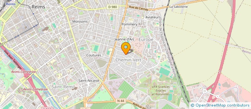 localisation de l'entreprise MONSIEUR CHRISTOPHE HUVIER à REIMS