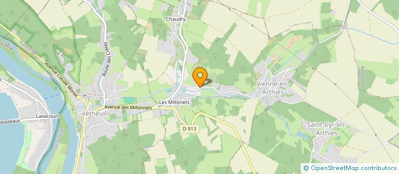 localisation de l'entreprise MONSIEUR CHRISTOPHE ILLIEN  VIENNE-EN-ARTHIES