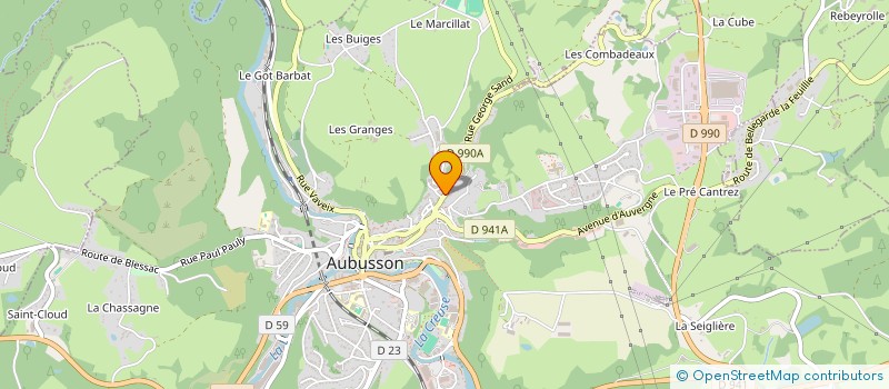 localisation de l'entreprise MONSIEUR CHRISTOPHE IMBERT  AUBUSSON