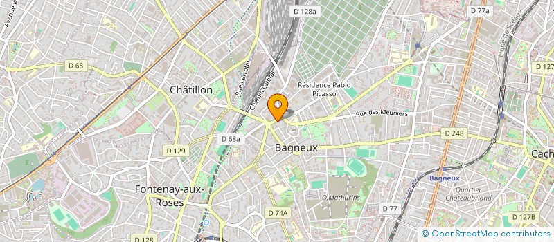 localisation de l'entreprise MONSIEUR CHRISTOPHE-IONUT DJEMBI-DJEMBI  BAGNEUX