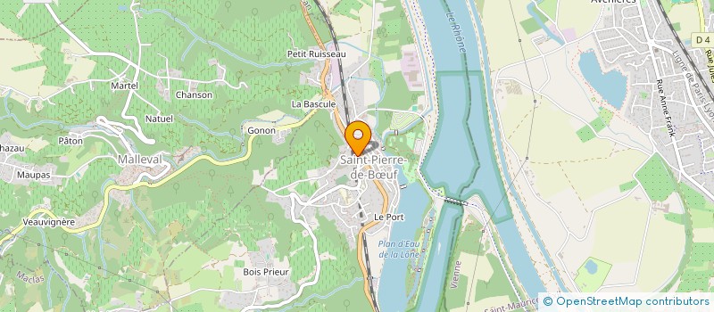 localisation de l'entreprise MONSIEUR CHRISTOPHE JACKY PANCRACE  SAINT-PIERRE-DE-BUF